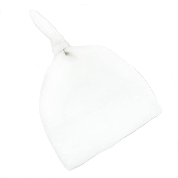 Colored Organica Knot Hat baby boy clothing in White