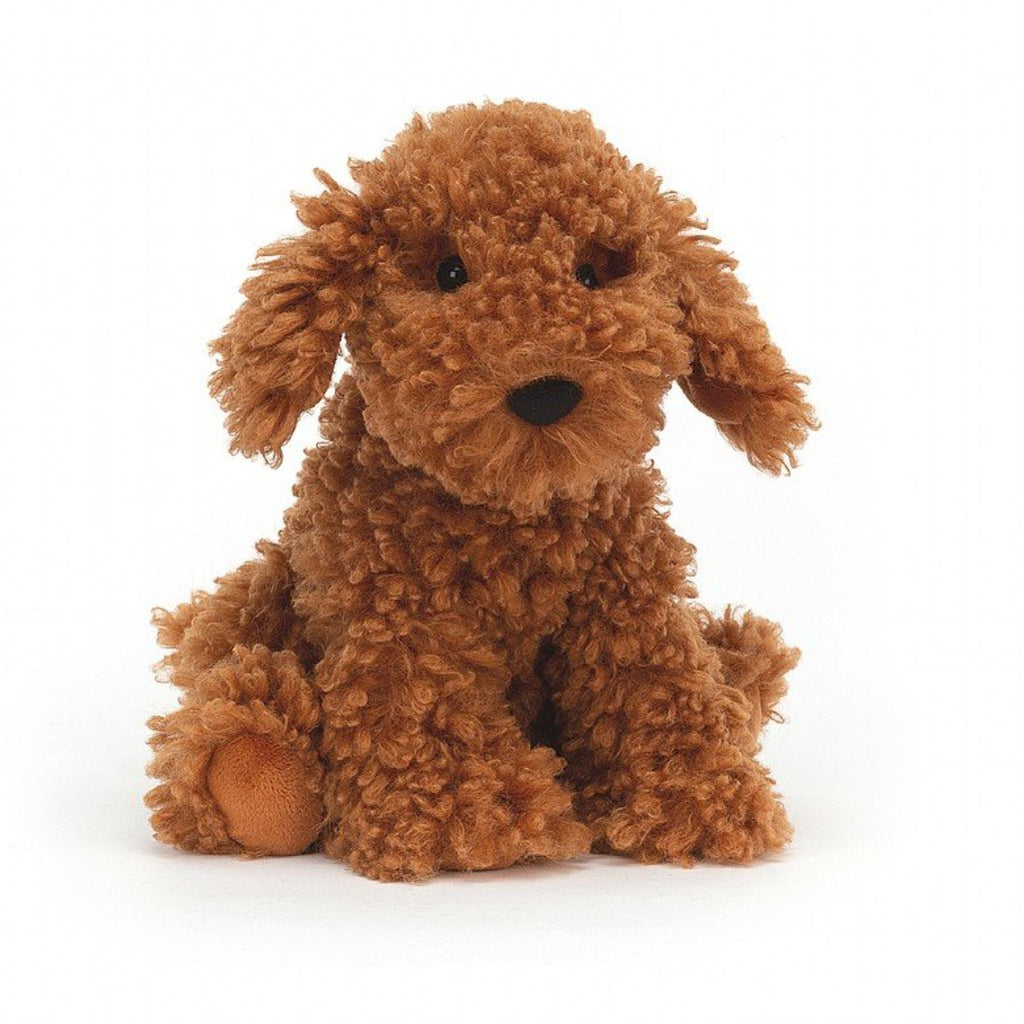 Jellycat Cooper Doodle Dog Pup Children's Stuffed Animal Plush Toys light brown with black eyes and nose