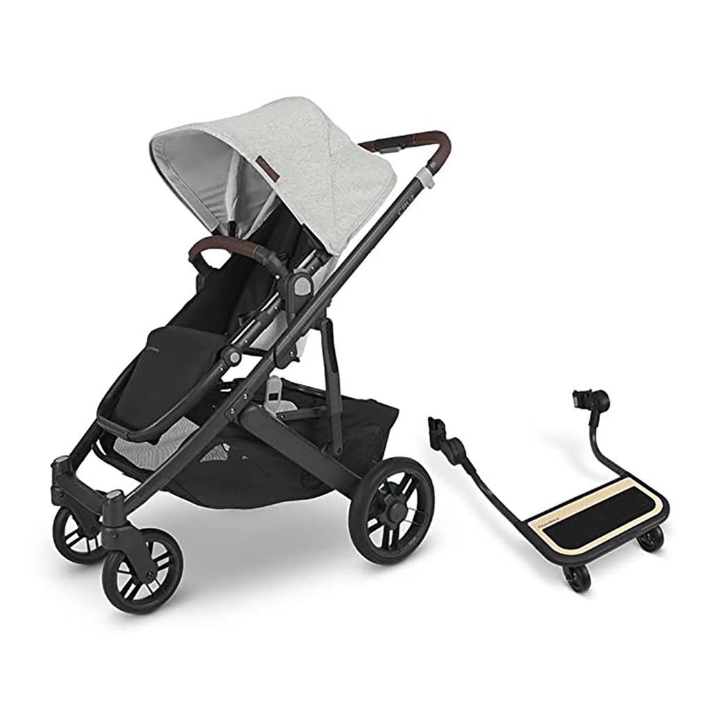 UPPAbaby Anthony Grey CRUZ V2 Stroller with PiggyBack Sibling Board Accessory
