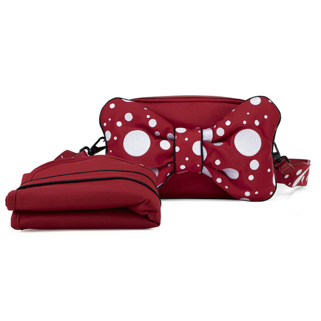 lifestyle_1, Cybex Petticoat Red Changing Bag with Mat Baby Essential white polkadots bow