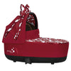lifestyle_3, Cybex Petticoat Red Priam Lux Carry Cot Child Stroller Travel System white polkadots bow