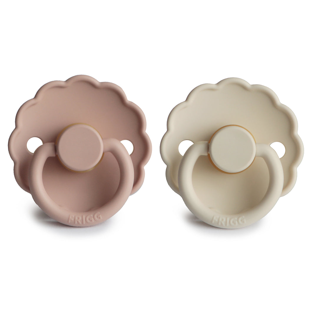 FRIGG Daisybest newborn pacifier in  Blush & Cream