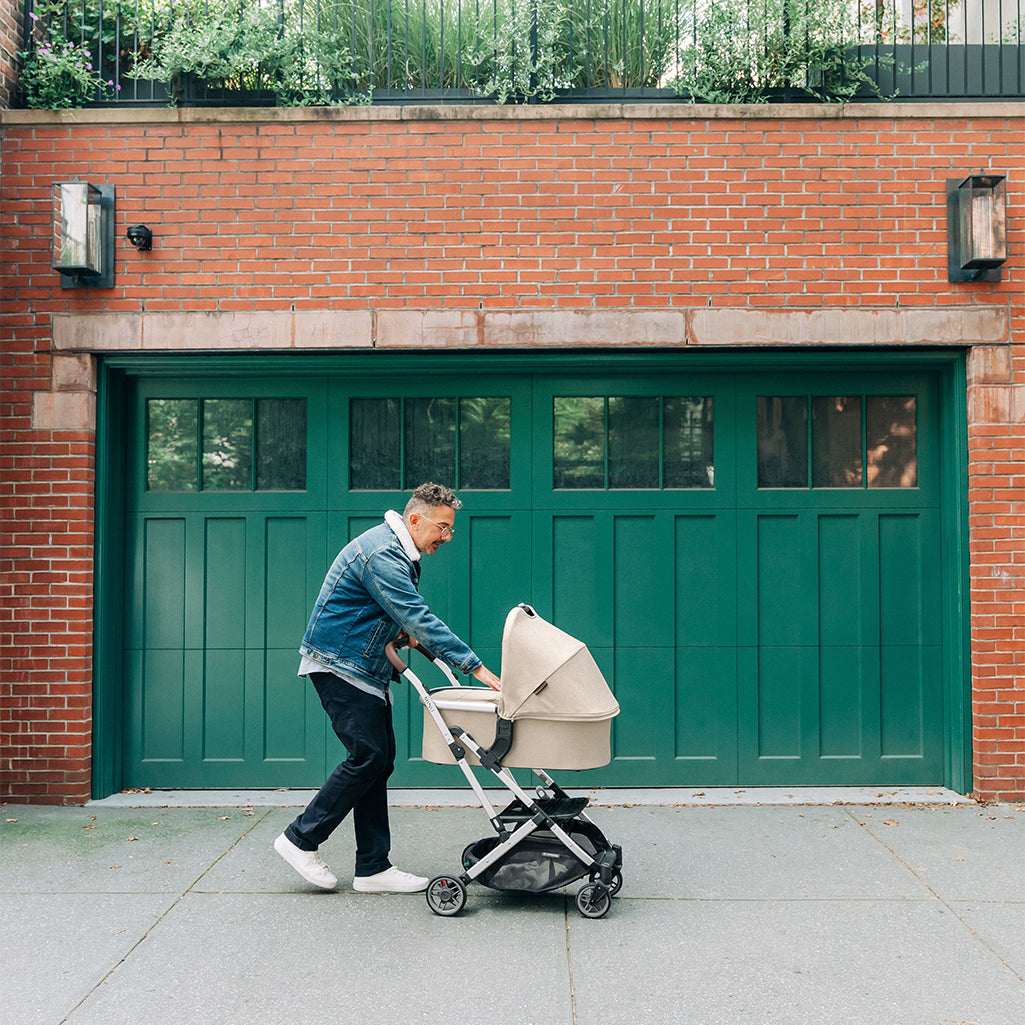 Uppababy minu with Bassinet strollers for newborns in Declan