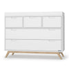 lifestyle_1, dadada White + Natural Soho 5-Drawer Dresser Children's Nursery Furniture