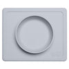 EZPZ Silicone Mini Bowl All-in-One Placemat and Bowl for Baby pewter light grey 