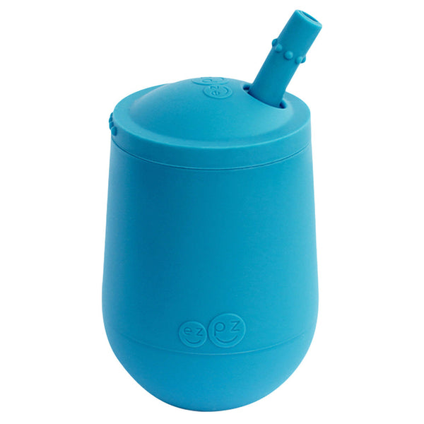 EZPZ Blue Mini Cup + Straw Training System Children's Drinkware