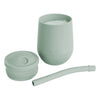 EZPZ Sage Mini Cup + Straw Training System Children's Drinkware neutral green