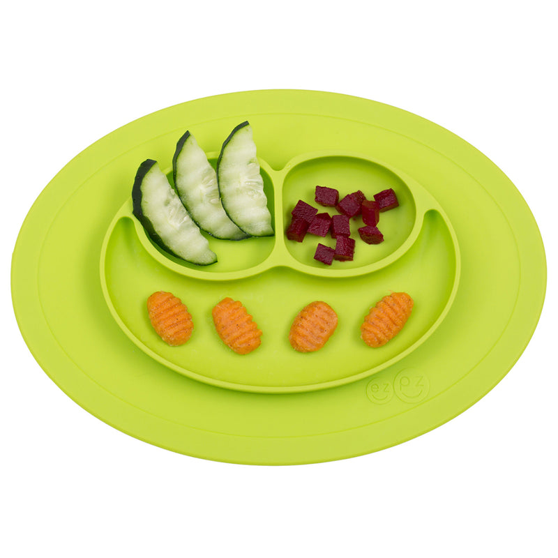 lifestyle_1, EZPZ 100% Silicone Mini Mat Placemat for Children lime green 