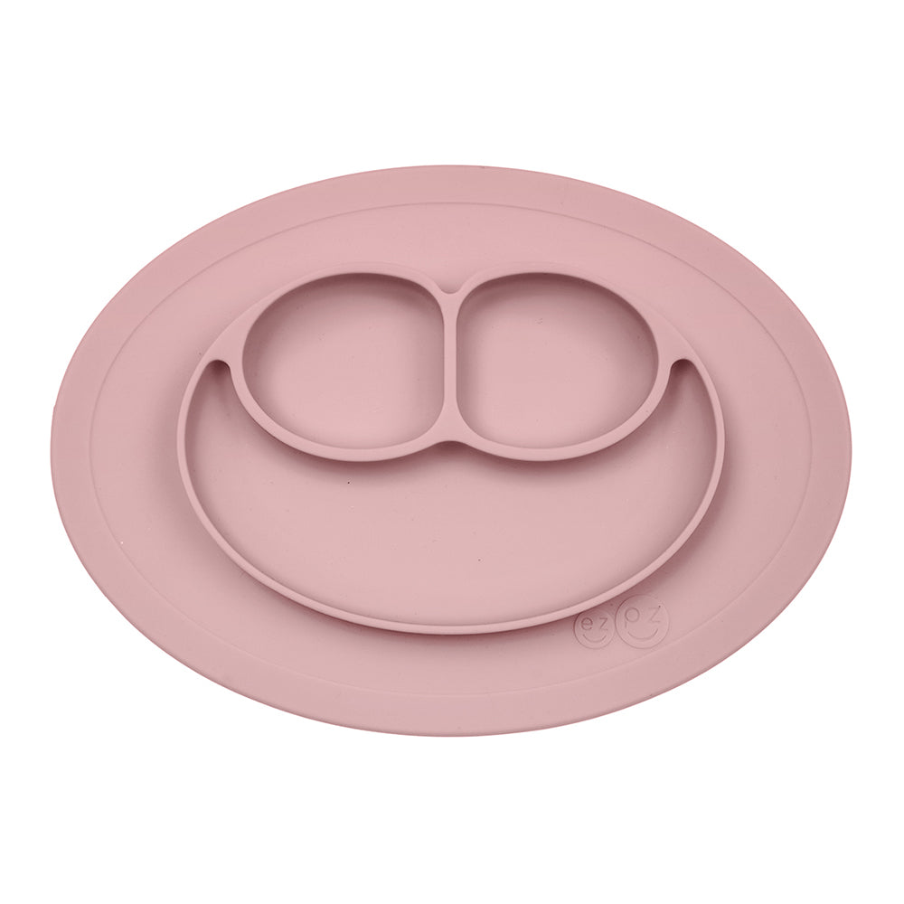 EZPZ 100% Silicone Mini Mat Placemat for Children blush pink 