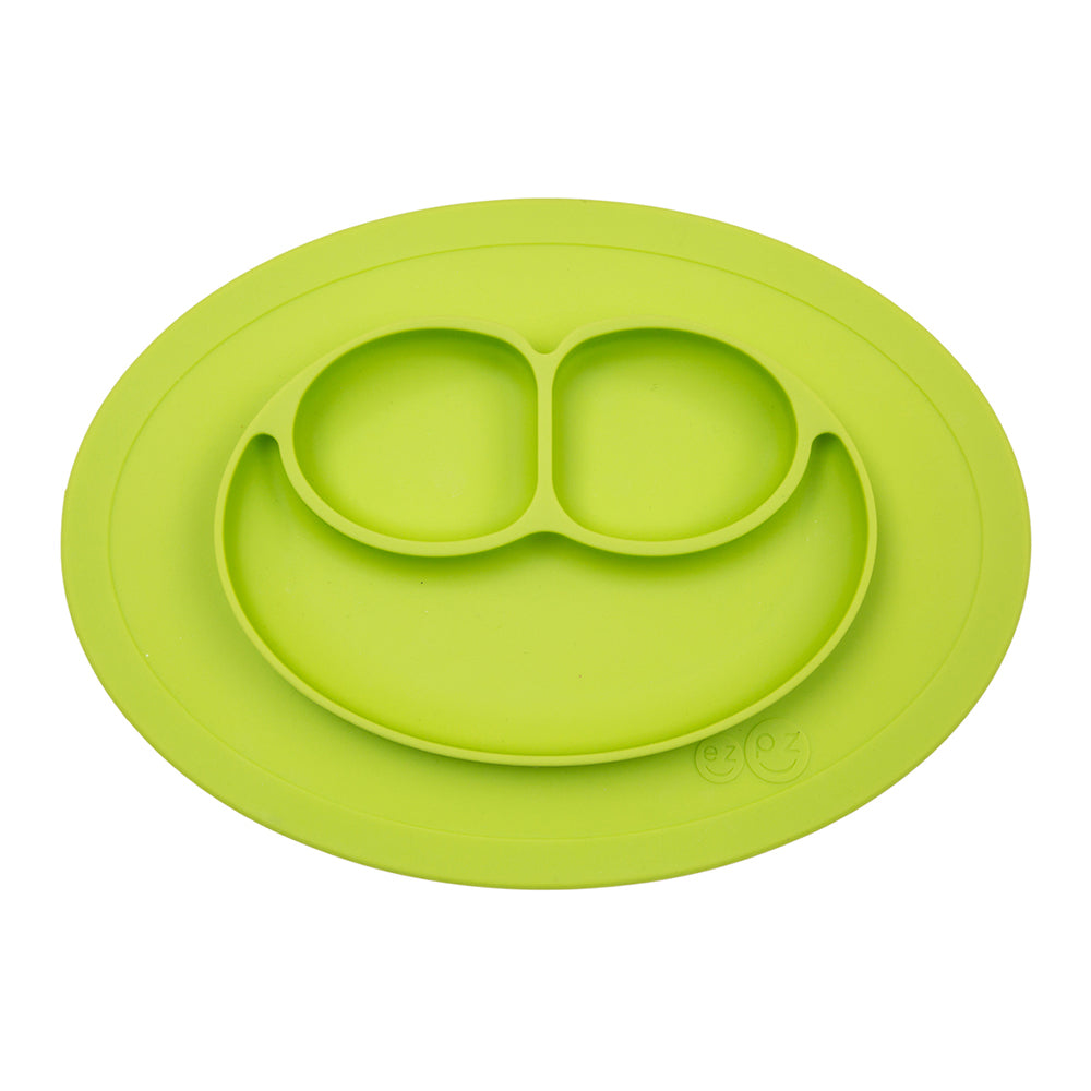 EZPZ 100% Silicone Mini Mat Placemat for Children lime green 