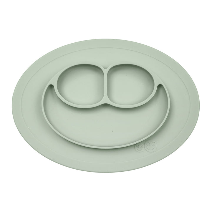 EZPZ 100% Silicone Mini Mat Placemat for Children sage light green 