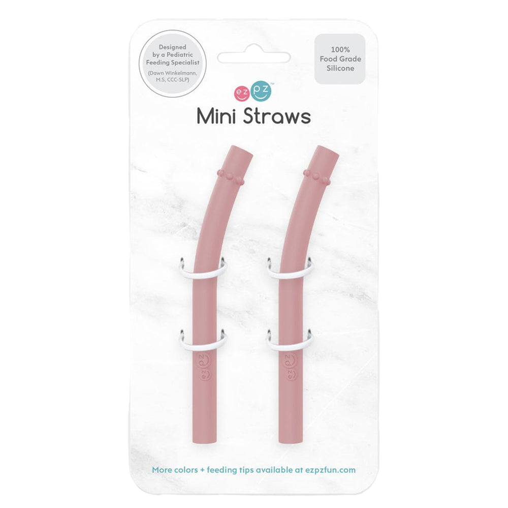 EZPZ Blush Mini Straw Replacement, baby silicone straw cup