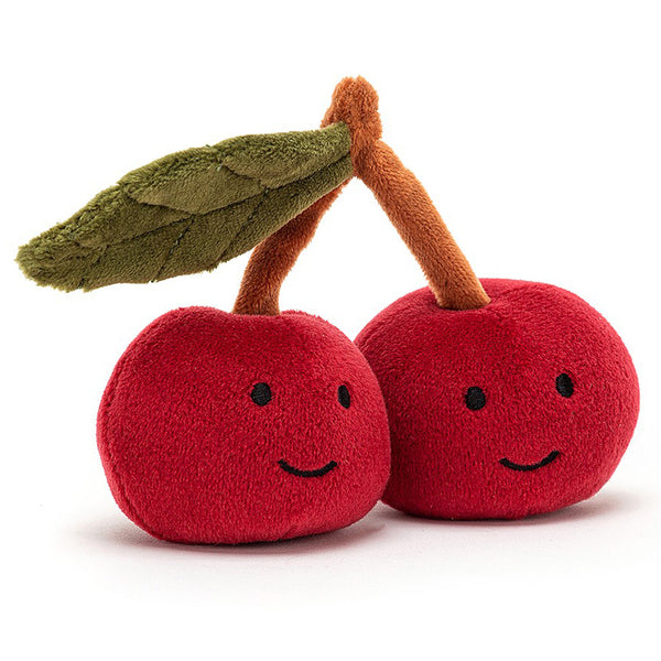 Jellycat Cherry Fabulous Fruit Children's Stuffed Figure Toy  red