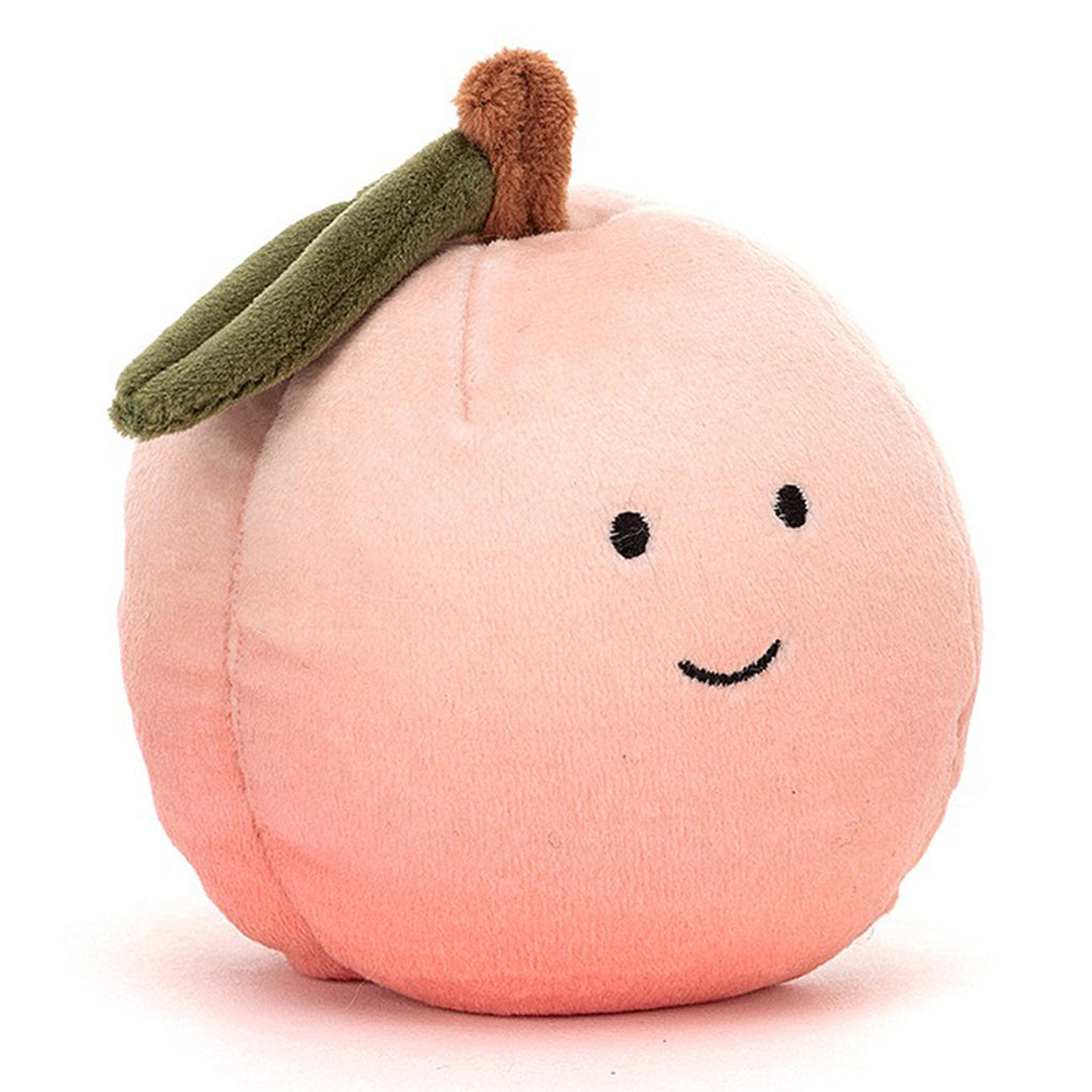 Jellycat Peach Fabulous Fruit Children's Stuffed Figure Toy  pink