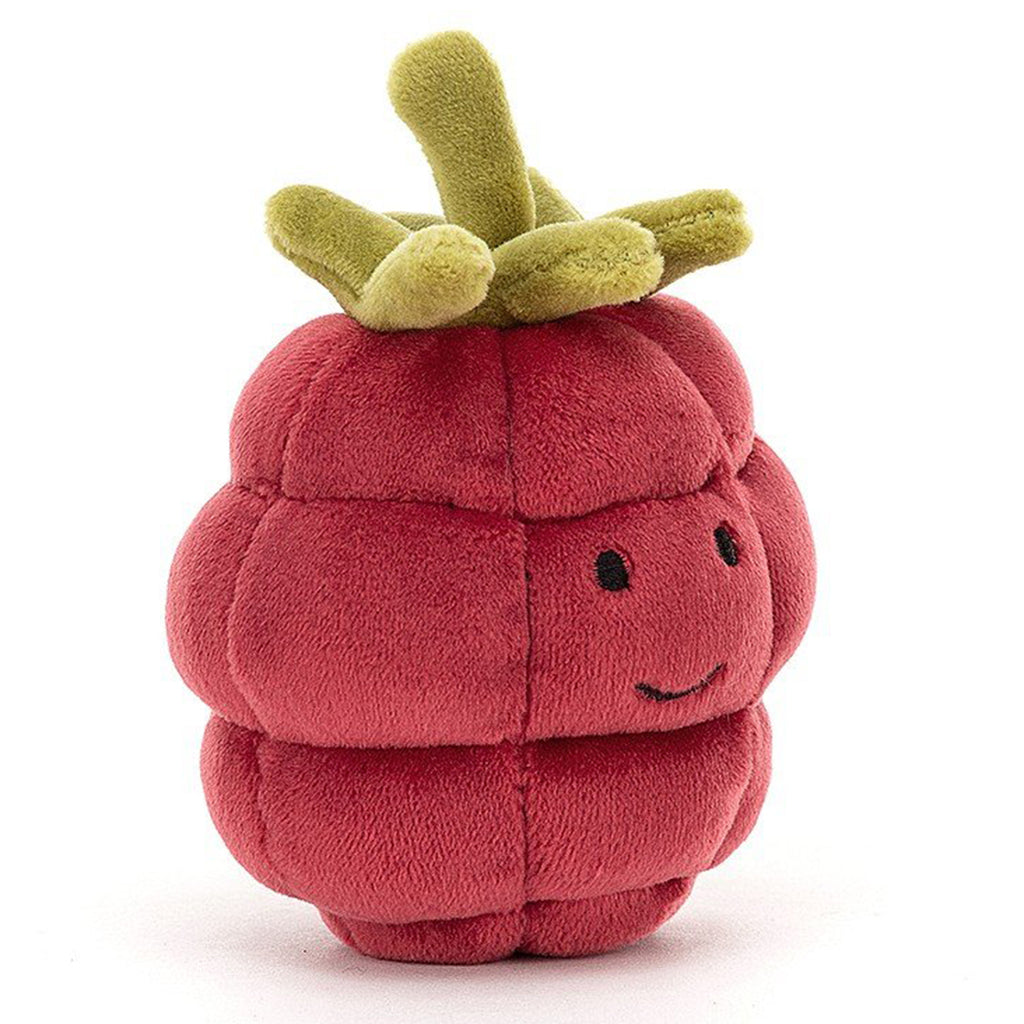 Jellycat Raspberry Fabulous Fruit Children's Stuffed Figure Toy red purple green top
