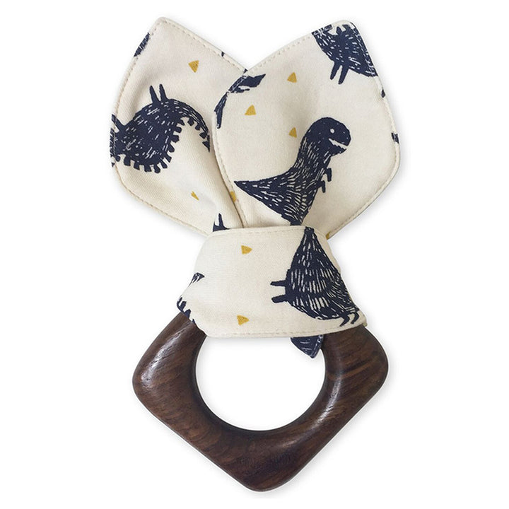 Soothe sore gums with the Finn + Emma Teething Ears in DinosÑcrafted from safe, natural materials for happy smiles and gentle baby teethers relief.