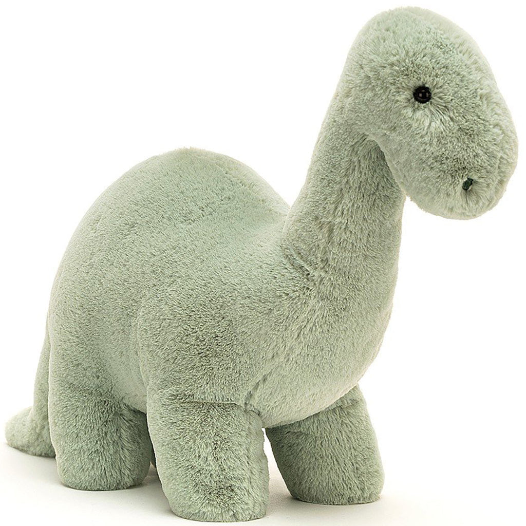Cute stuffed animal green dinosaur