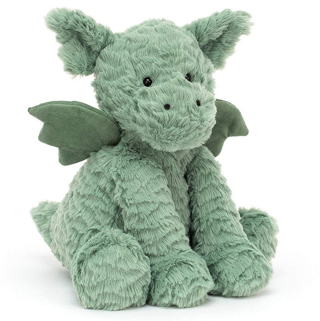 Jellycat green  Fuddlewuddle Dragon Stuffed Animal  with wings