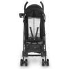 Front of Jake Black UPPAbaby G-LITE compact stroller