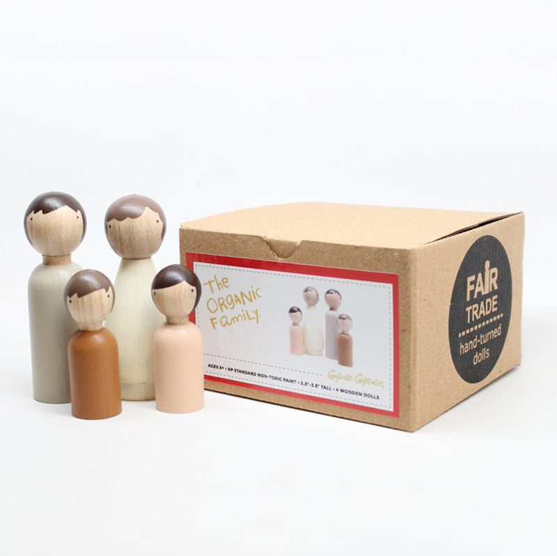lifestyle_1, Goose Grease Organic Family Kid's Handmade Wooden Peg Doll Toy