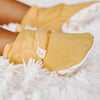 lifestyle_3, GoumiKids Ochre Booties Infant Stay On Boots dark yellow