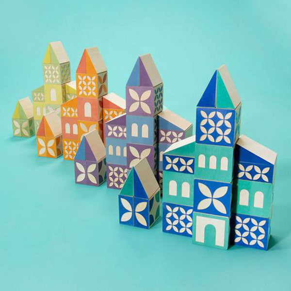 lifestyle_3, Uncle Goose Gosling Square Building Blocks Children's Wooden Toy Set