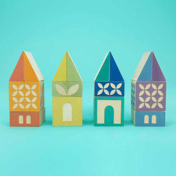 lifestyle_1, Uncle Goose Gosling Square Building Blocks Children's Wooden Toy Set