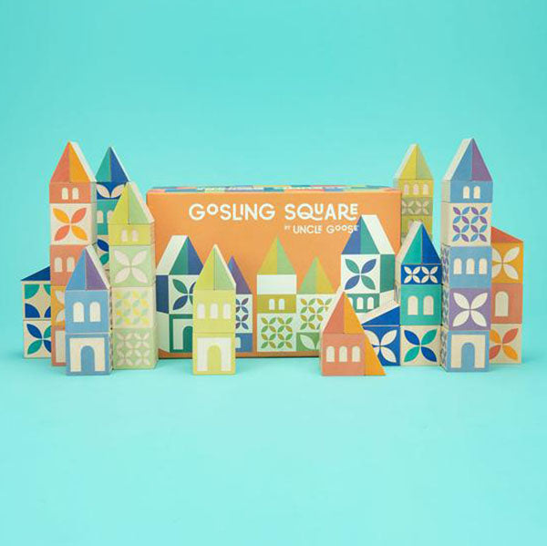 lifestyle_5, Uncle Goose Gosling Square Building Blocks Children's Wooden Toy Set