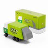 Candylab Garbage Truck Children's Wooden Toy Vehicle with packaging.