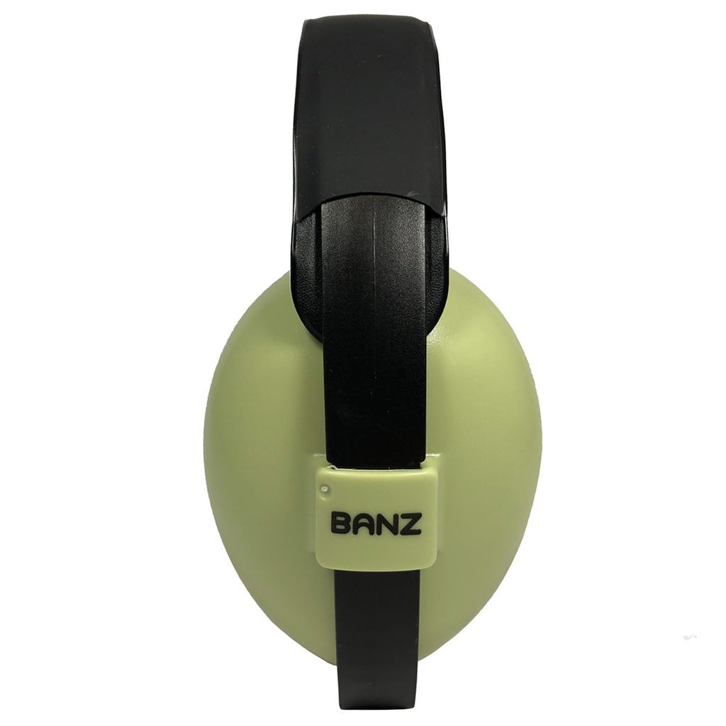 Banz Hearing Protection Baby Earmuffs in leaf green neutral