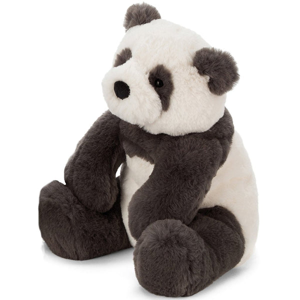 Jellycat Harry Panda Children's Stuffed Animal Toy grey and white plush