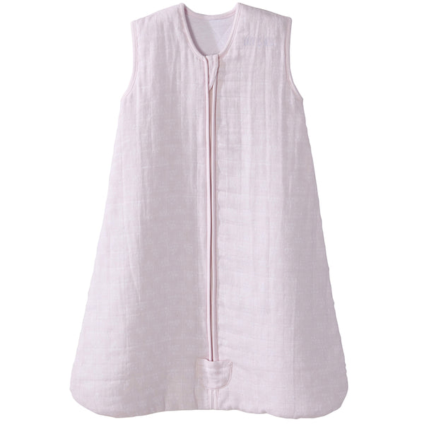 HALO® SleepSack® Wearable Blanket Platinum Quilted Muslin Series rose sketch pyramid pink