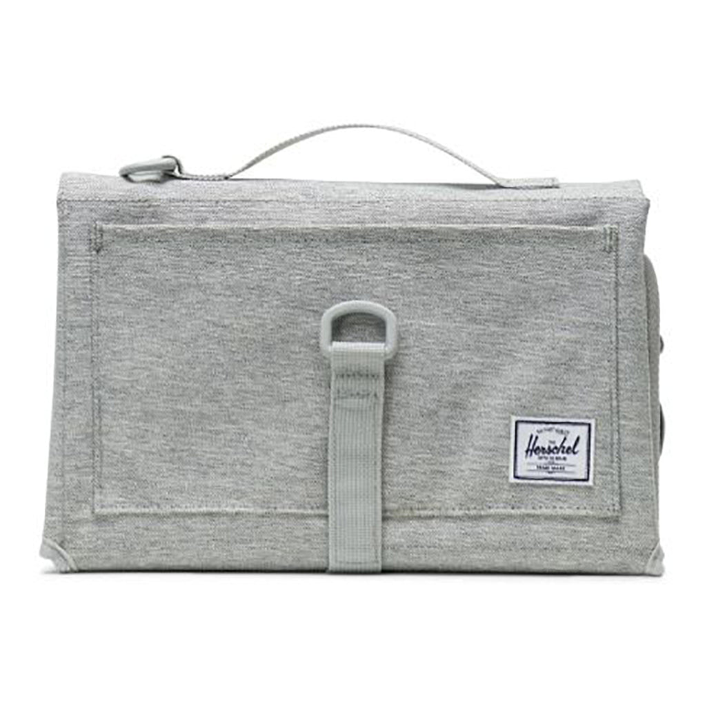 Herschel Compact Multi-Fold Sprout Change Mat Diapering Accessory light grey cross hatch heathered