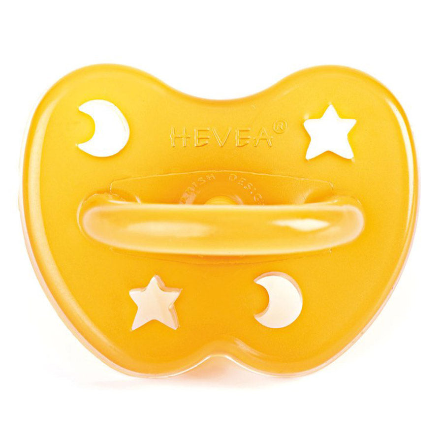 HEVEA  Rubber Baby Pacifier natural stars & moon 