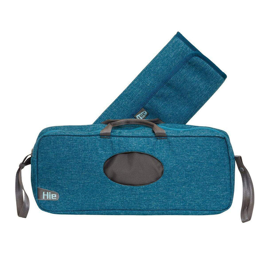 Grovia Bay Hie Changing Pod V2 Fold-Out Changing Pad Storage blue and black accents