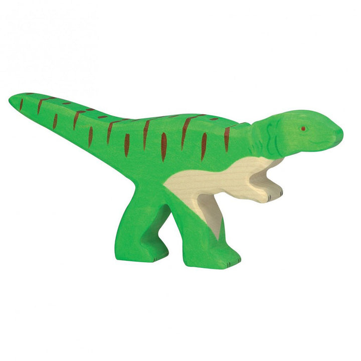 Holztiger toy animal allosaurus figurine