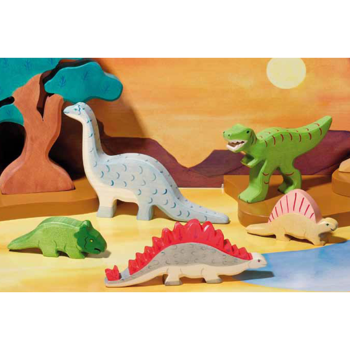 Holztiger wood animals Dinosaur figurines