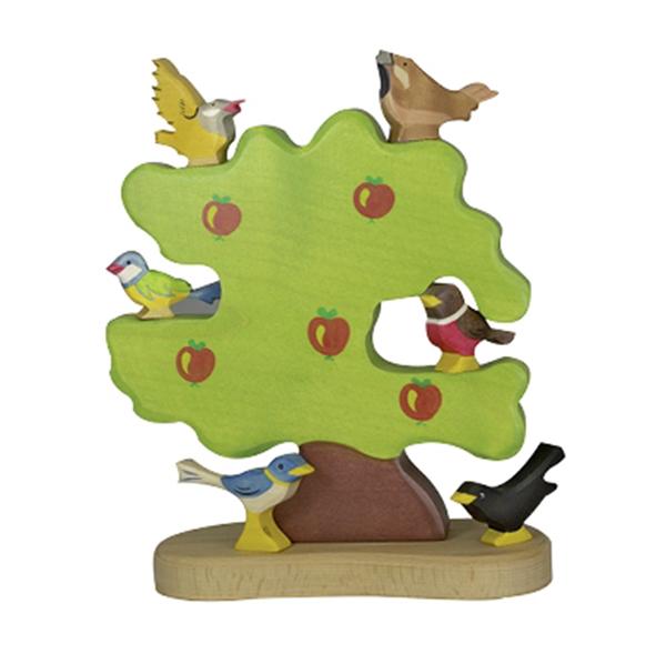 lifestyle_1, Holztiger Apple Tree for Birds Wooden Children's Pretend Play Toy  