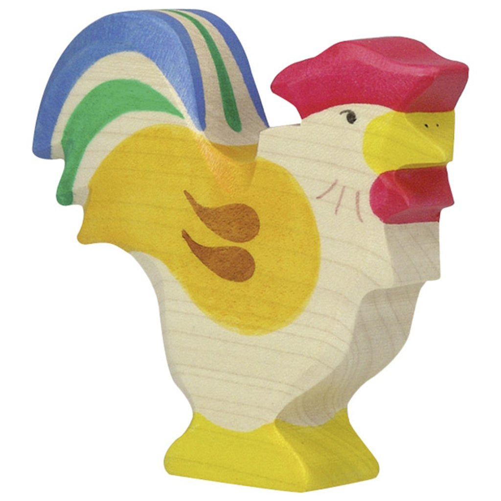 Holztiger Wooden Farm Animals Children's Toys cockerel rooster multicolored 80014