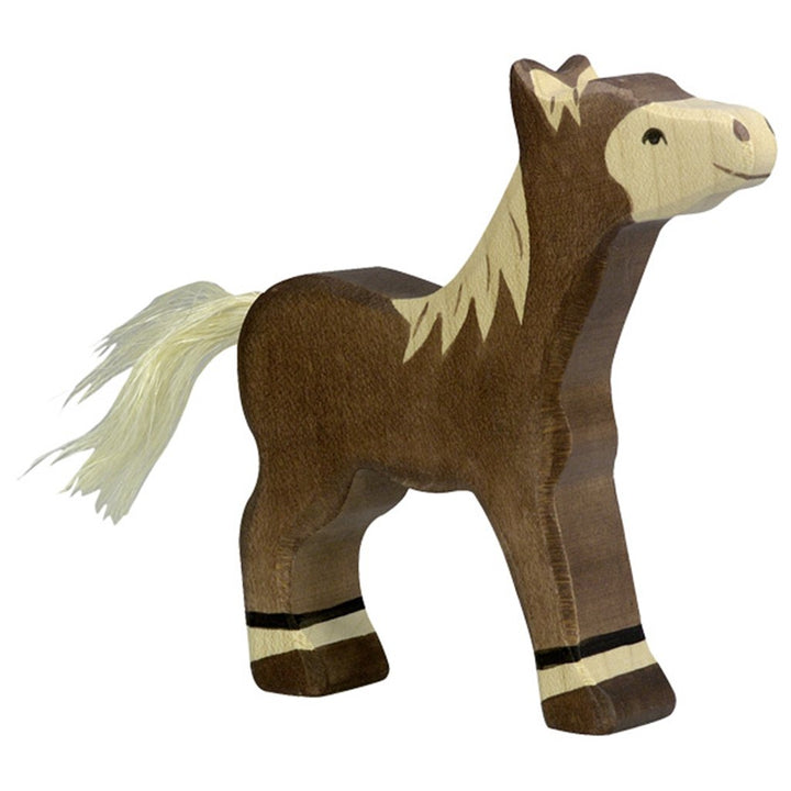 Holztiger animal figurines dark foal