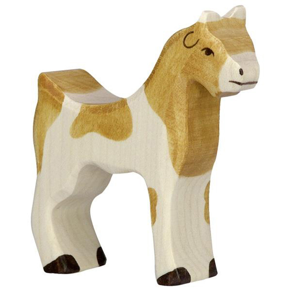 Holztiger Wooden Farm Animals Children's Toys goat beige 