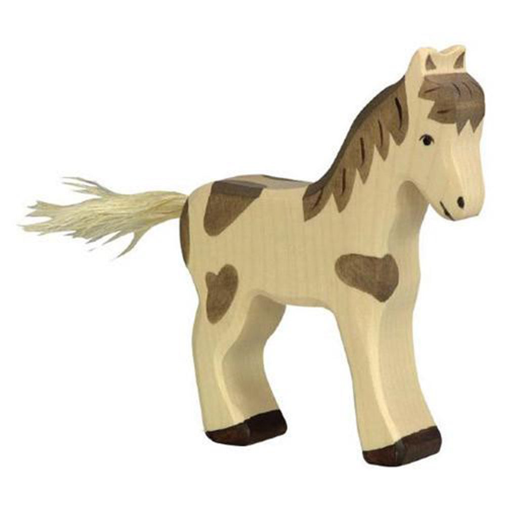 Holztiger toy animals wooden foal figurine