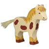 Holztiger Wooden Farm Animals Children's Toys brown yellow pony 
