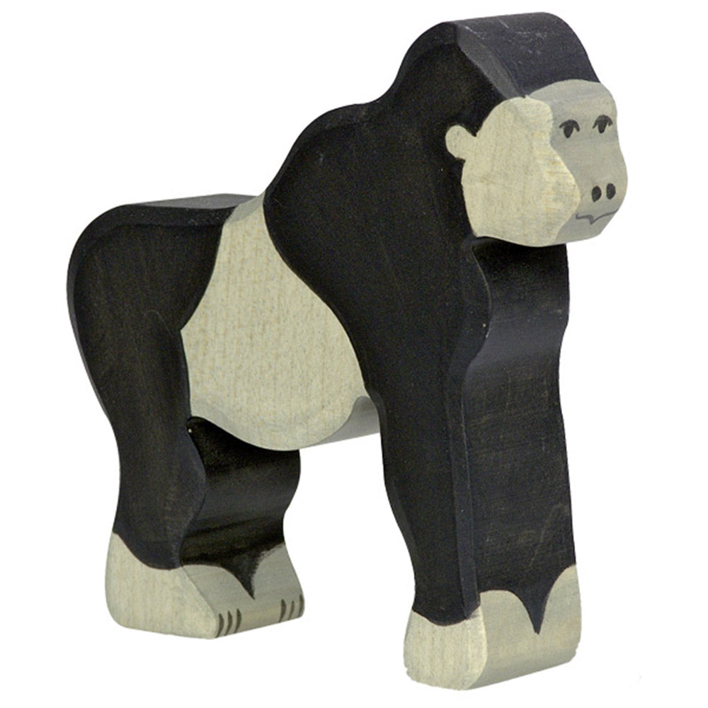 Holztiger Wooden Wooden Carved Animals gorilla kifd toyd