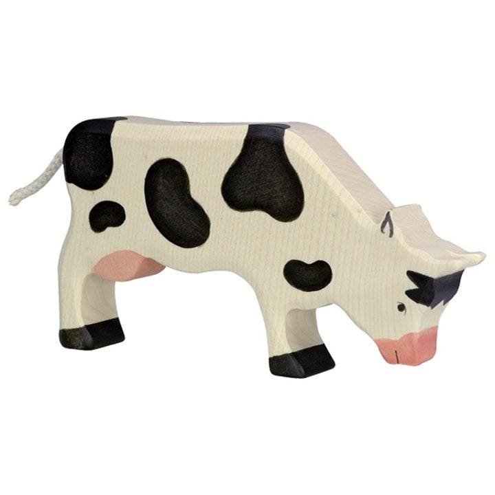Holztiger cow animal toy wooden figurine