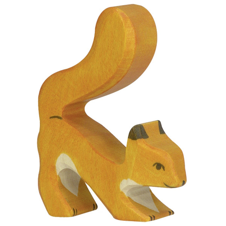 Holztiger Wooden Animal Orange Squirrel kids toys