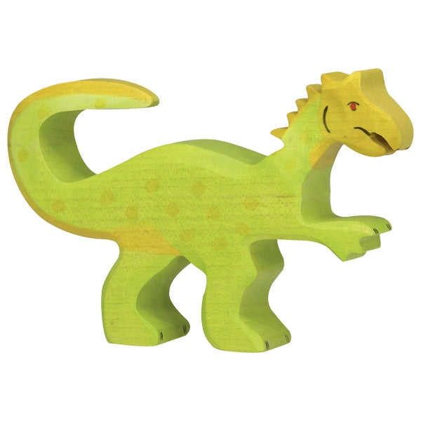 Holztiger Wooden Dinosaurs Children's Toys oviraptor green yellow 