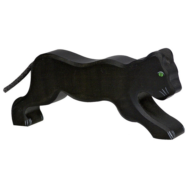 Holztiger Wooden Safari Animals Children's Toys panther black 