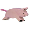 Holztiger Wooden Farm Animals Children's Toys piglet running pig pink baby 