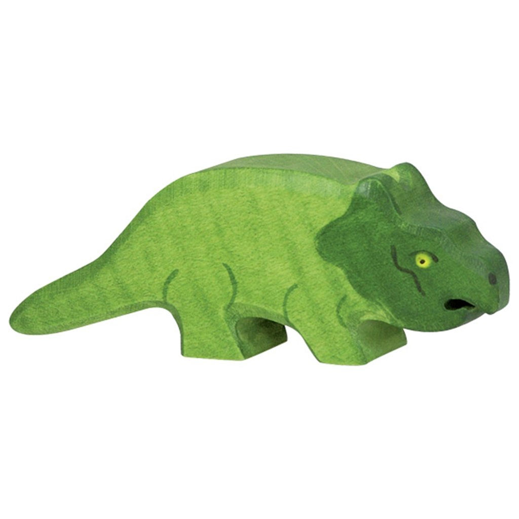 Holztiger Wooden Dinosaurs Children's Toys protoceratops green